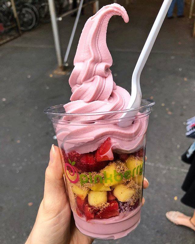 pinkberry fruit parfait iteam